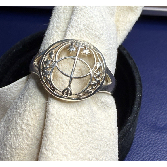 Vintage Peter Stone Sterling Silver Celtic Chalice Ring PSCL Sz 11.25 PSCL 925 - Picture 7 of 16